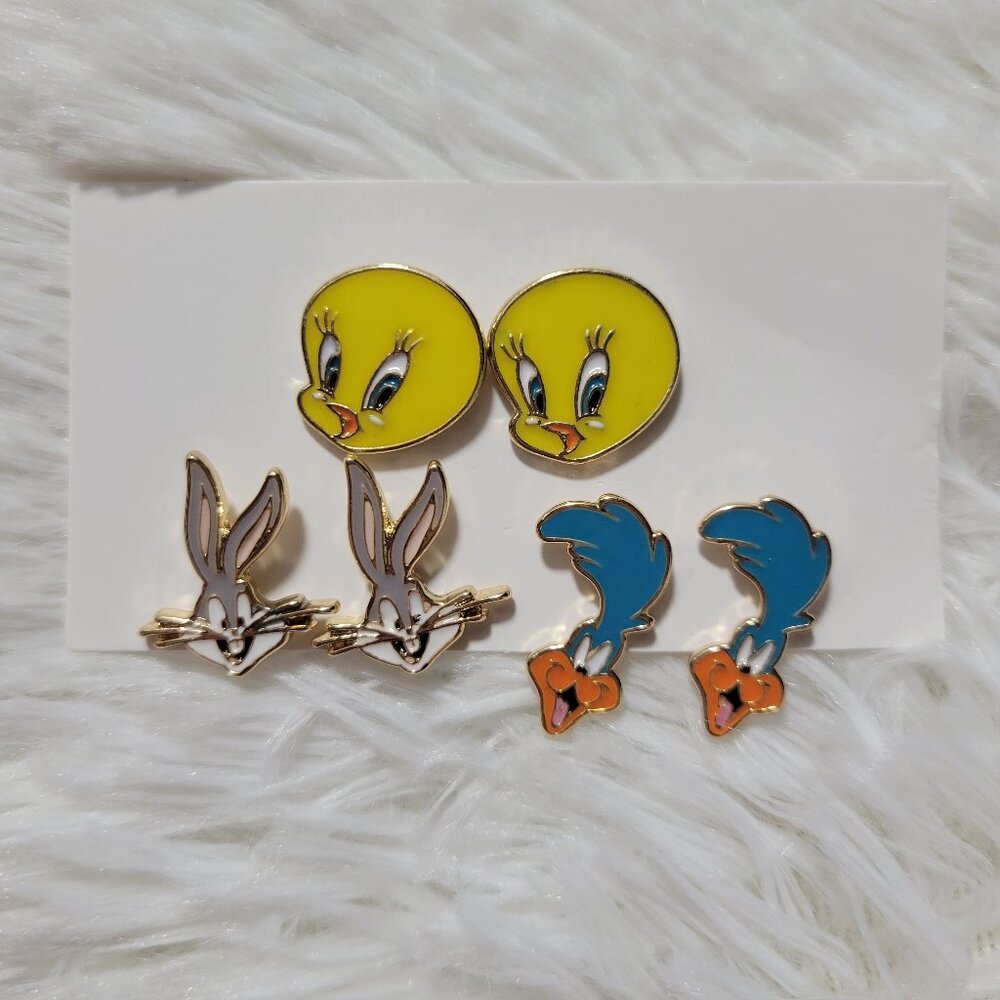 Looney Toons Stud Earrings Set